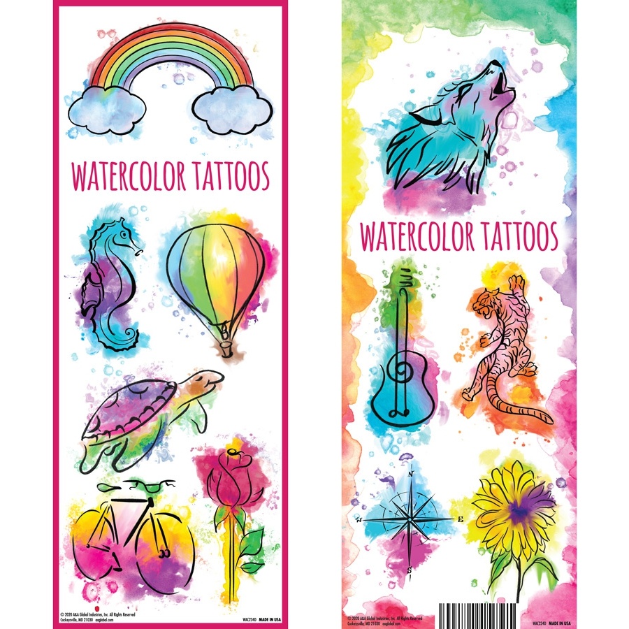 Watercolor Tattoos - Series 2