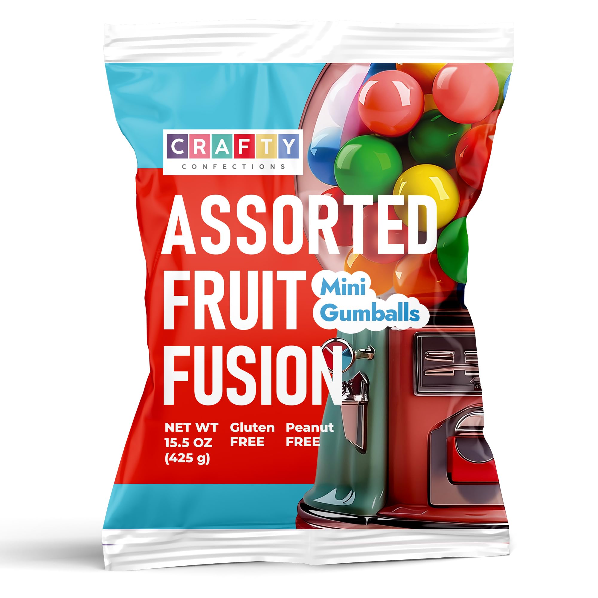 Gumballs for Gumball Machine Refills -Assorted Fruit Flavored Gum Balls - 0.5 Gumballs for Gumball Machine Refills -Assorted Fruit Flavored Gum Balls - 0.5