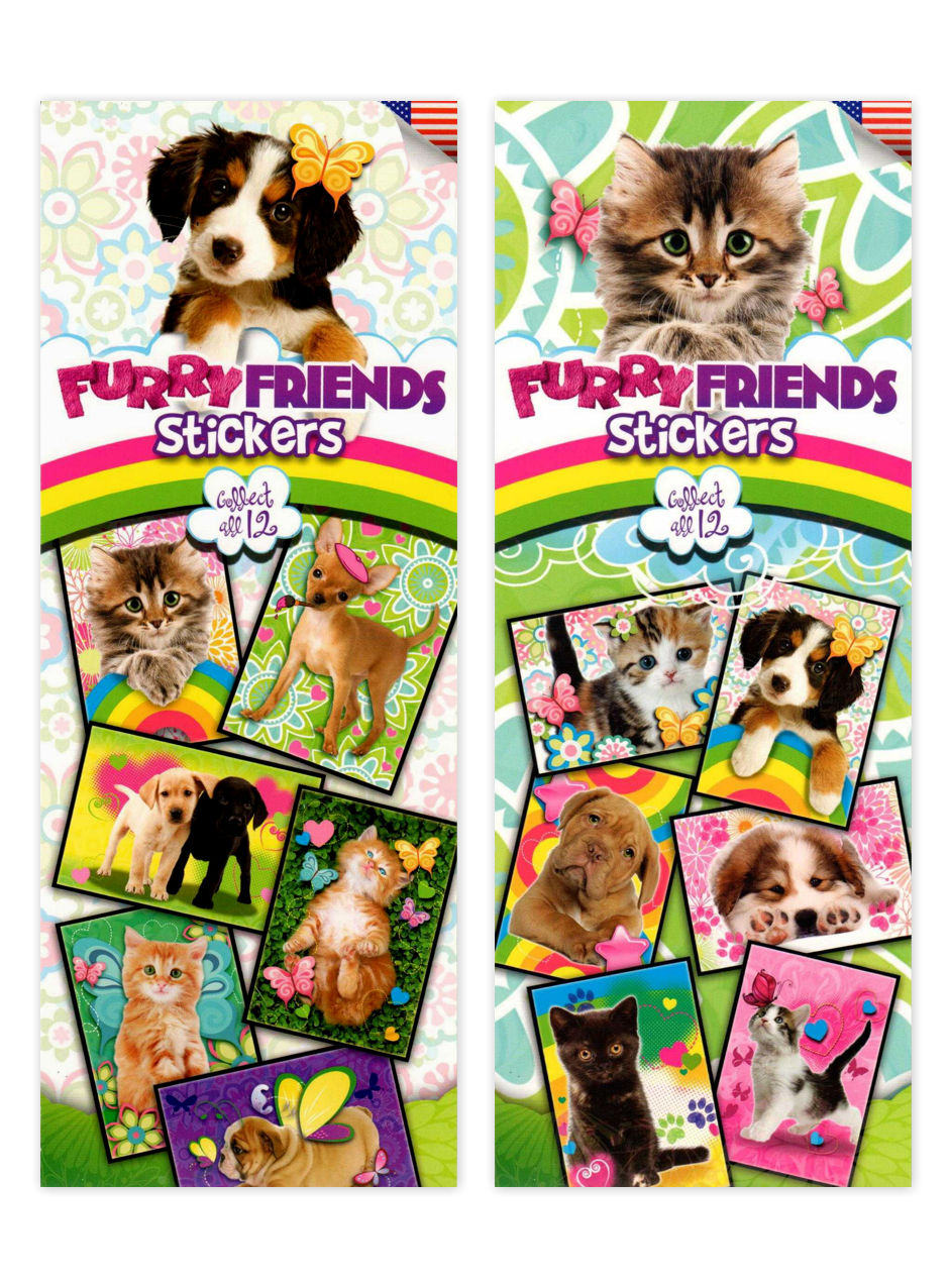 Furry Friends Stickers 3 (display)