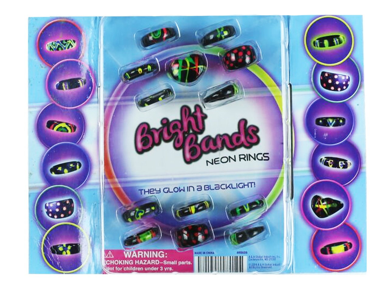 Bright Band Neon Ring Blist (display)