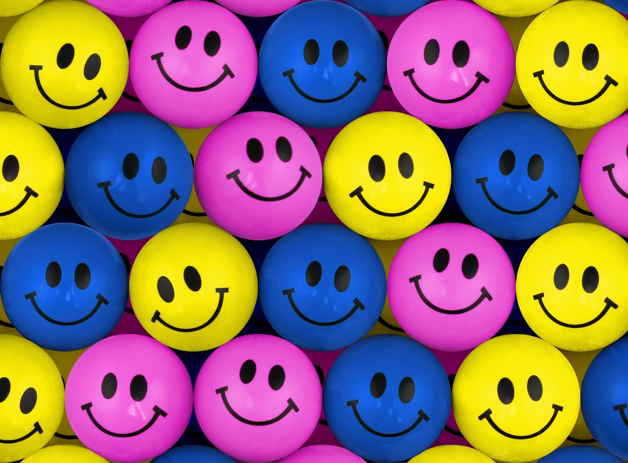 Happy Face Hi-Bounce Balls 32 mm