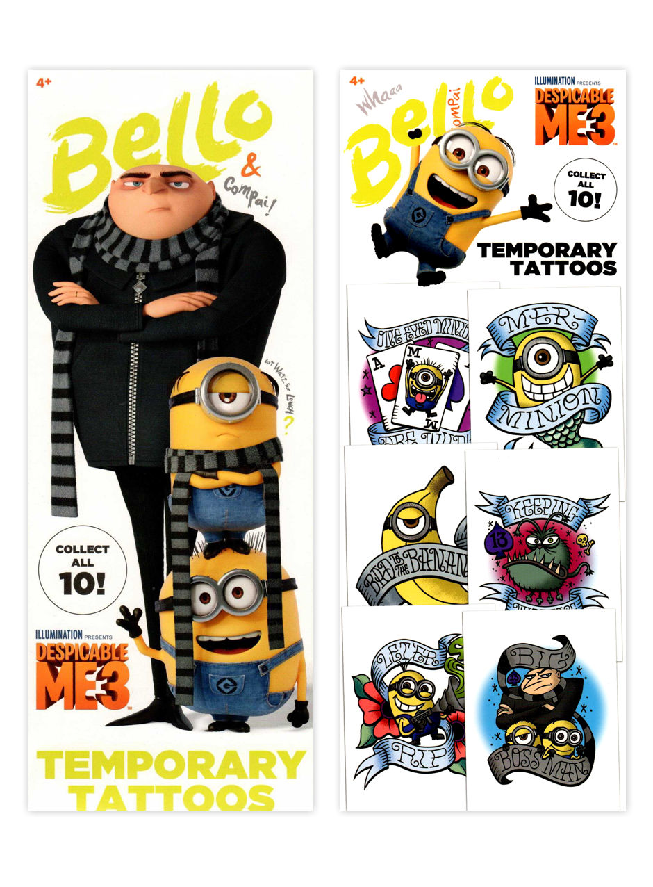 Despicable Me 3 Tattoo (display)