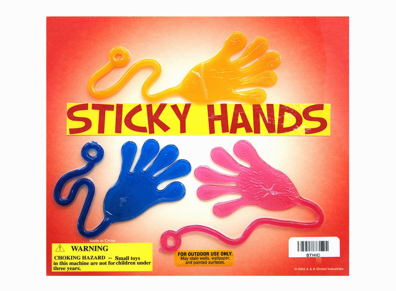 Buy 2 Inch Capsuled Vending Toys Large Sticky Hands Wholesale Entervending