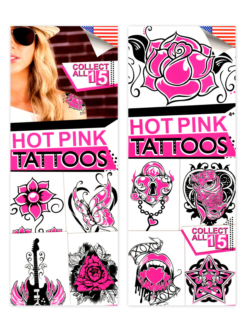 HOT Pink Tattoos (display)