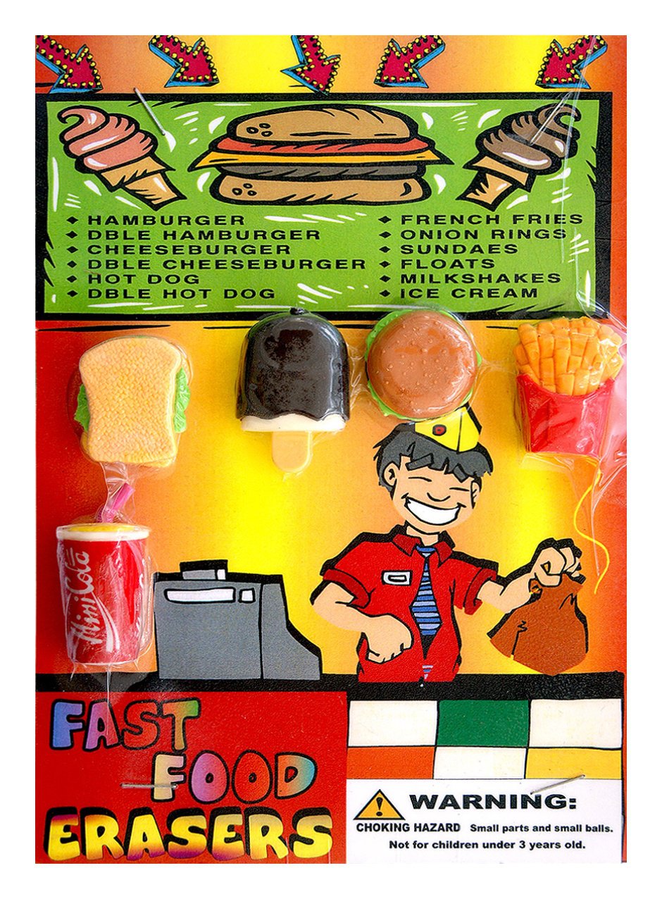 Fast Food Eraser (display)