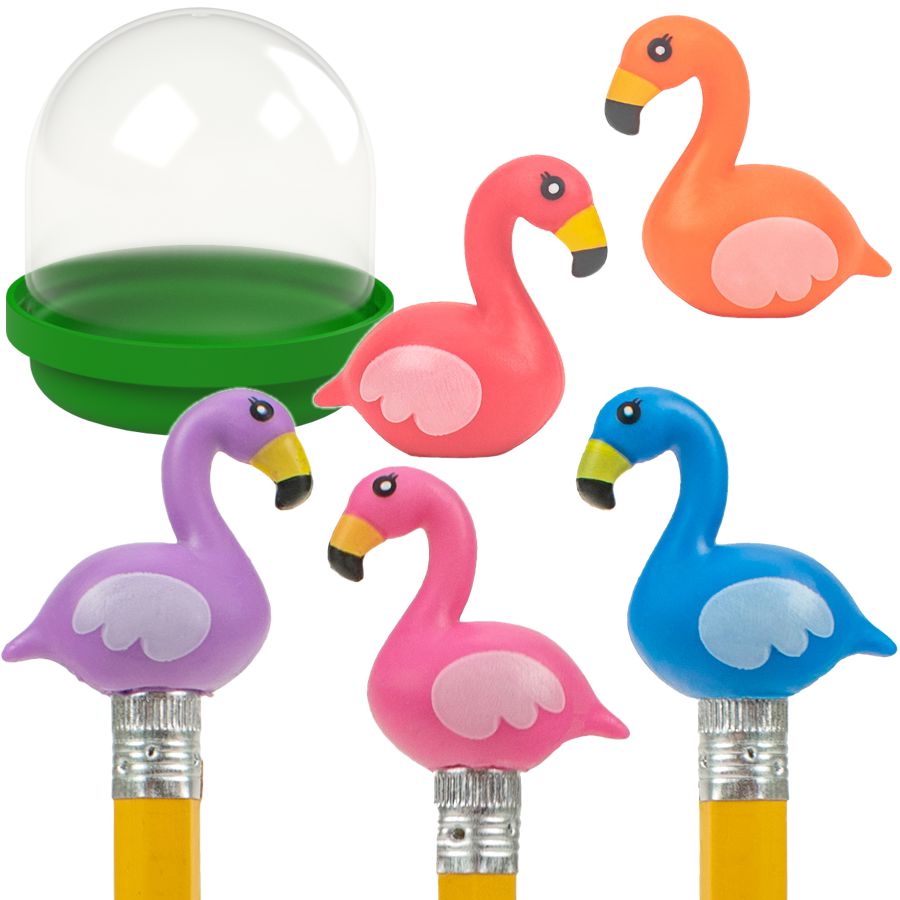 Flamingo Squishies Pencil Toppers in 2