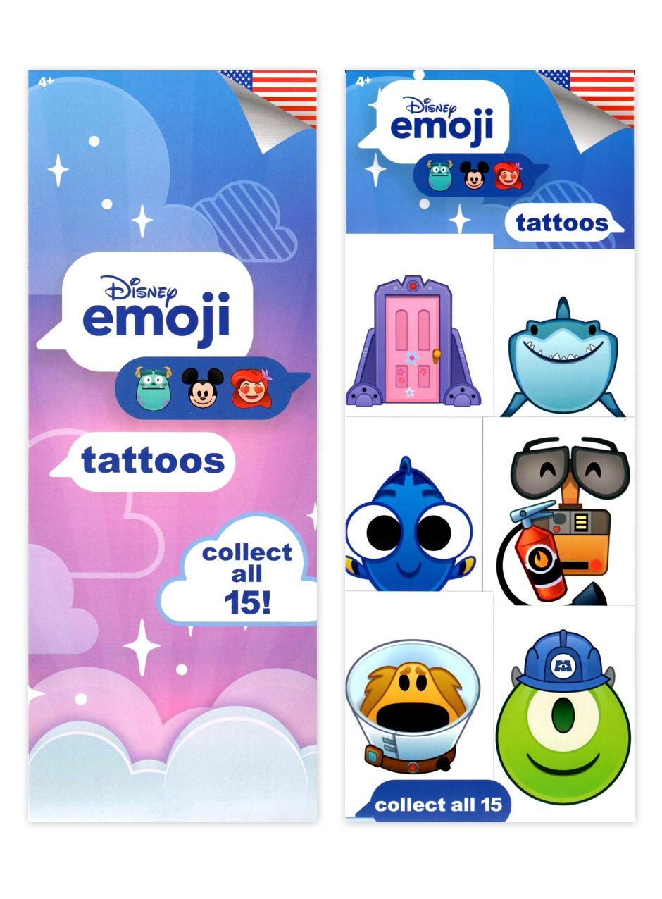 Disney Emoji Classic Tattoos (display)
