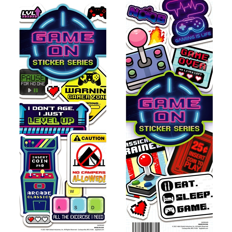 Game On Stickers