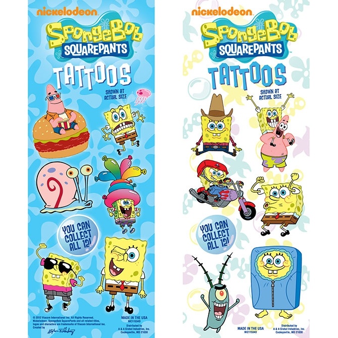 SpongeBob™ Tattoos