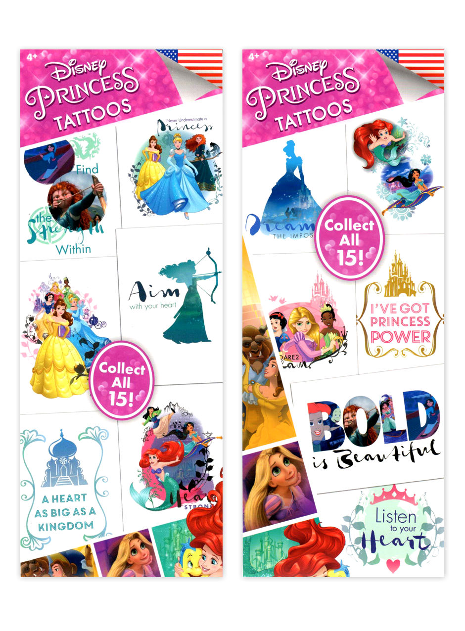 Disney Princess 6 Tattoos