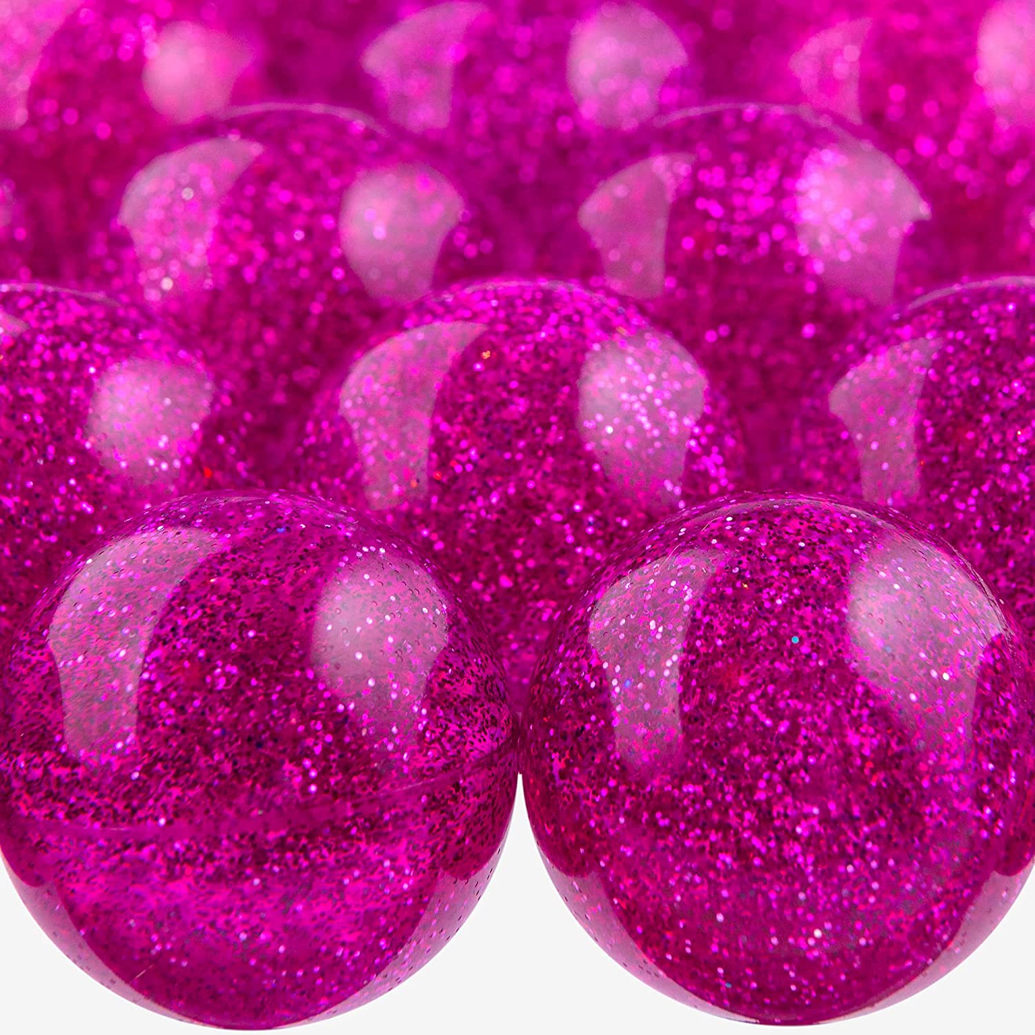 Glitter Hi-Bounce Balls Purple 45 mm