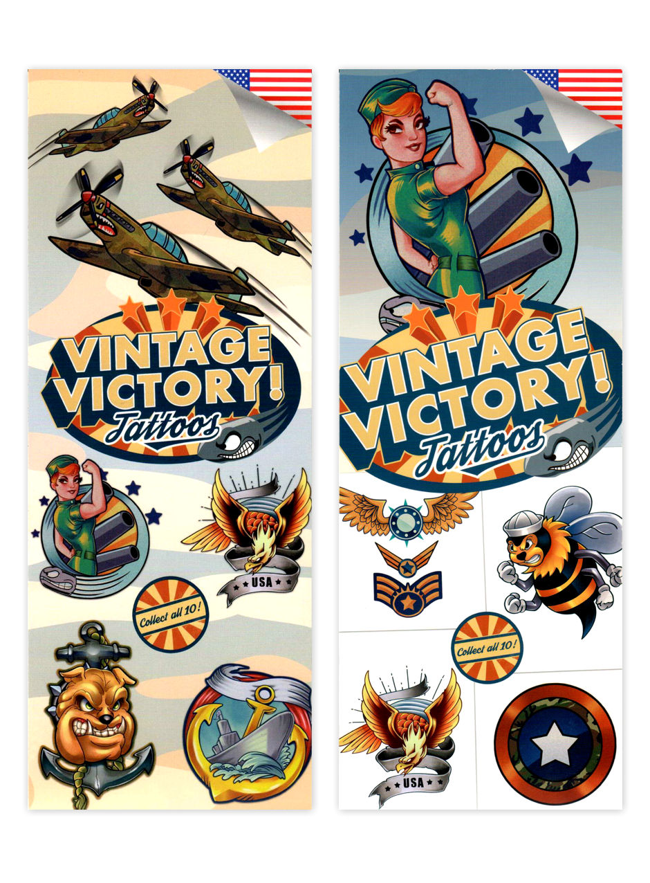 Vintage Victory Military Tattoos