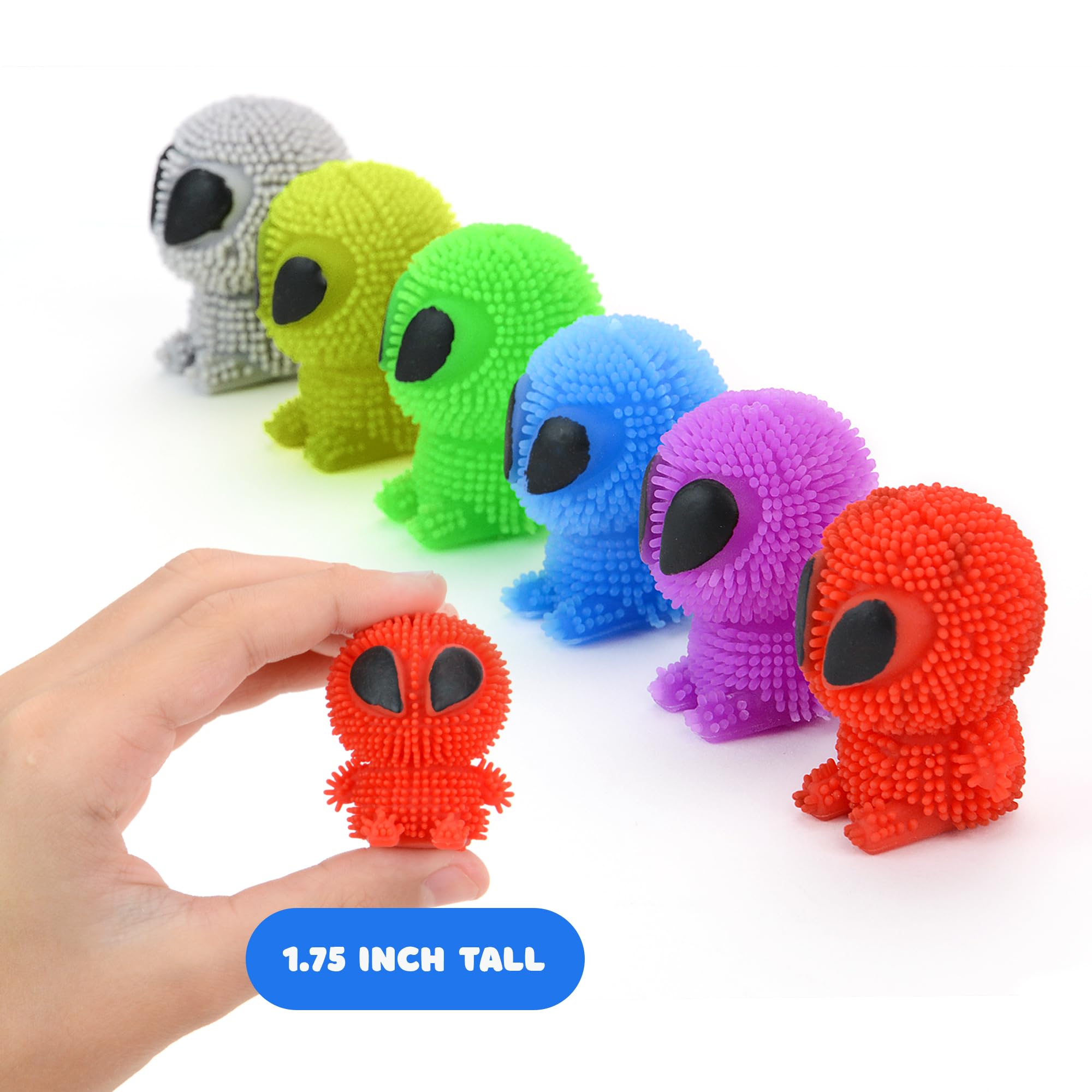 Squishy Puffer Alien Toys – 24 pcs 1.75" Sensory Space Creatures for ...