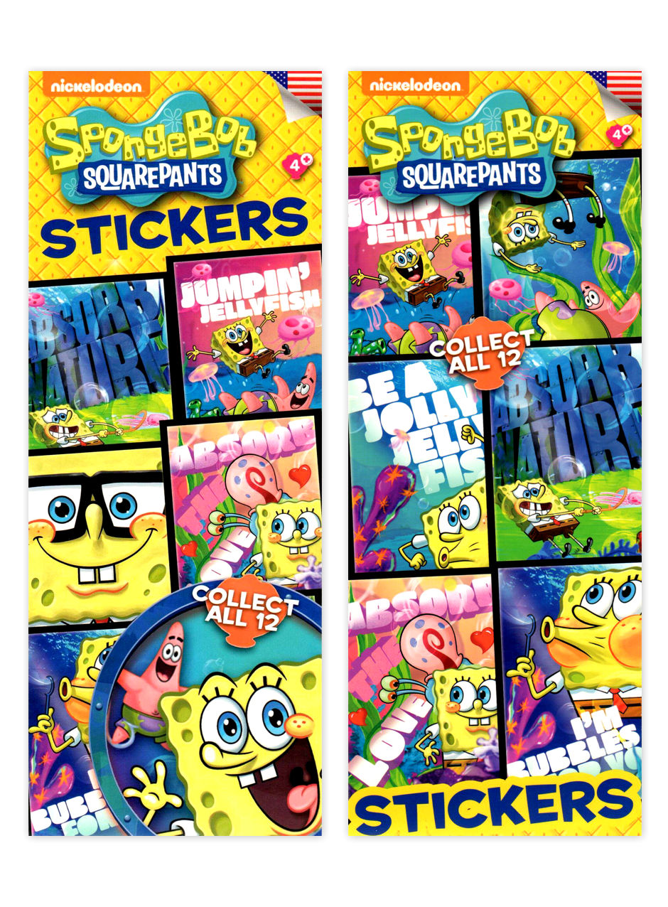 SpongeBob Squarepants Stickers - Nickelodeon (display)