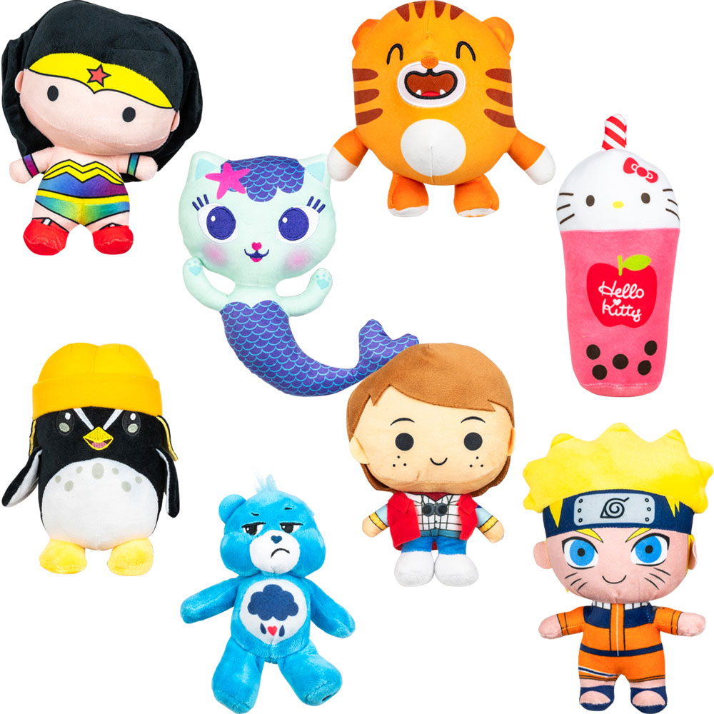 Ultimate 96pc Plush Toy Bonanza: DC, Dora & More Fun Icons! - EnterVending
