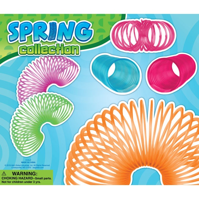 Buy Transparent Coil Spring in 250 count bag capsule vending - EnterVending