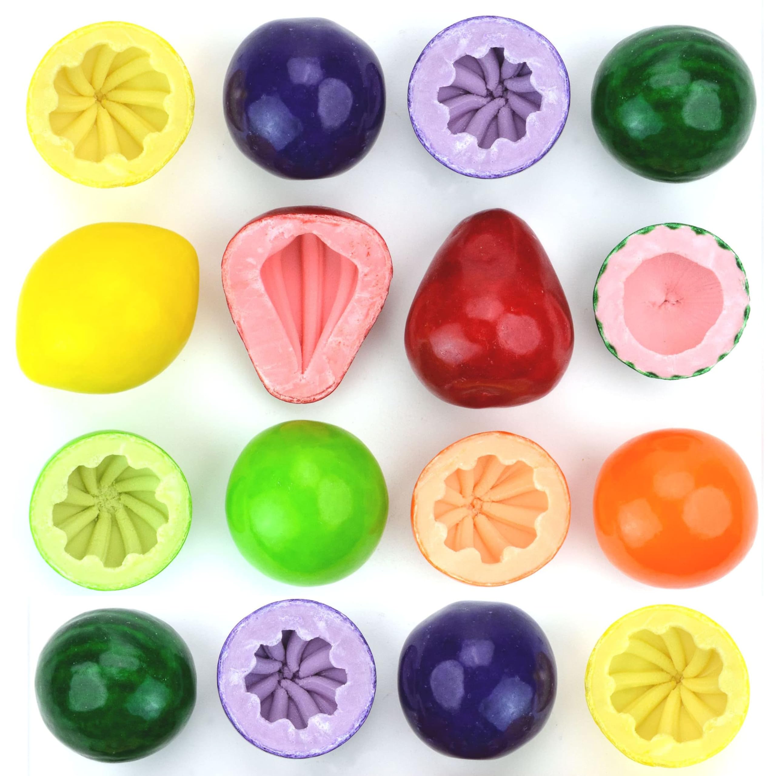 Chewing Gum for Kids - 2 Inch Jumbo Bubble Gum  - 15 Pcs Mega Fruit Shaped Gumballs - Assorted Fruit Flavored Gums - 1.75 LB Chewing Gum for Kids - 2 Inch Jumbo Bubble Gum  - 15 Pcs Mega Fruit Shaped Gumballs - Assorted Fruit Flavored Gums - 1.75 LB