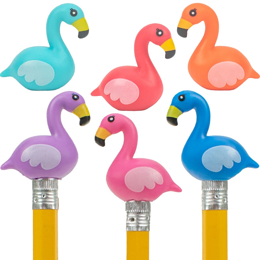 Flamingo Squishies Pencil Toppers