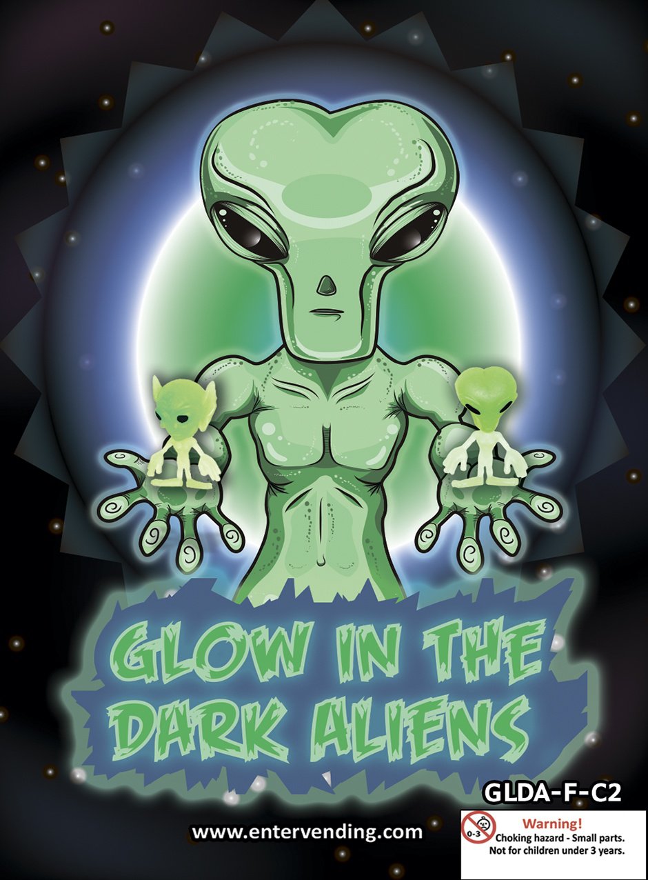 Glow in the Dark Aliens (display)