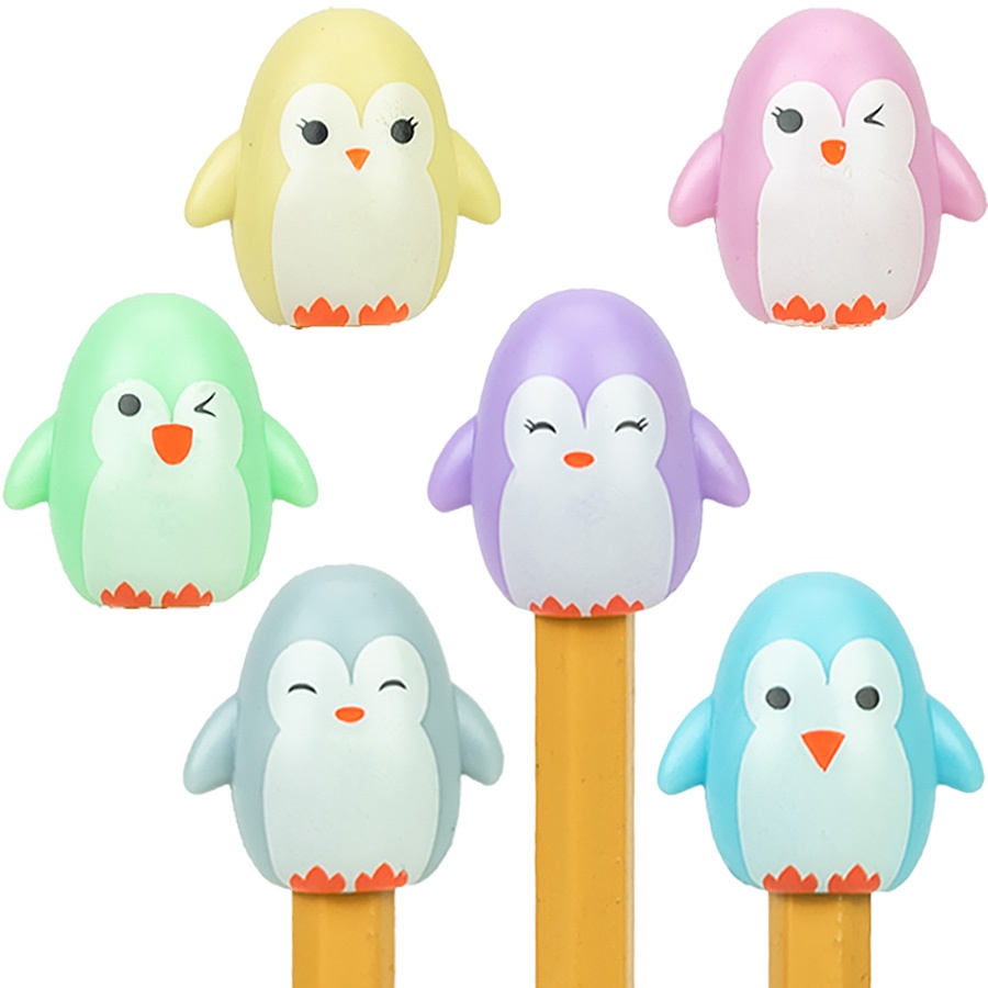 Penguin Squishies Pencil Topper Toys