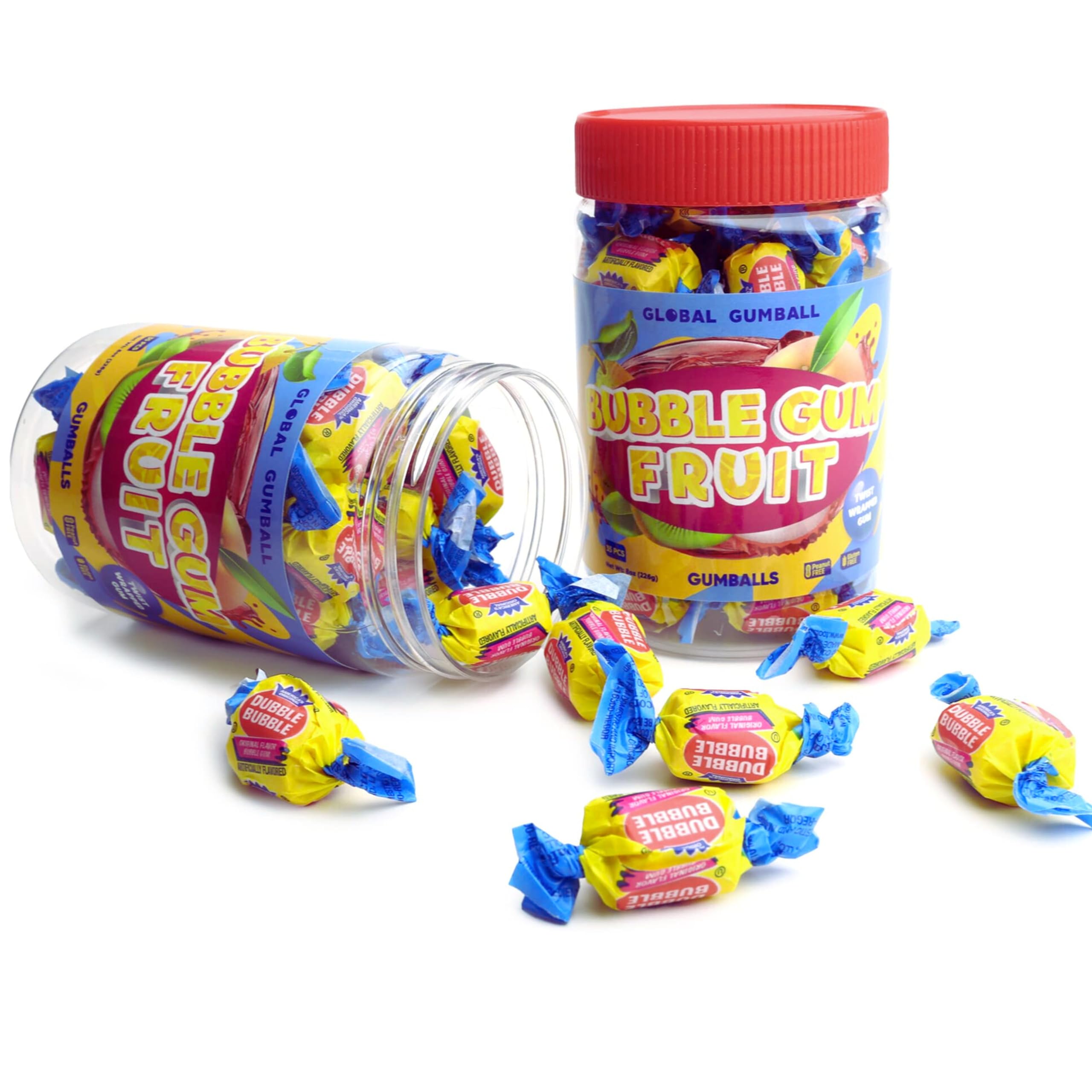 Chewing Gum for Kids - in Jar - Classic Bubblegum Flavor - 30pcs Individually Wrapped Gums for Party Favors, Classroom Prizes, Birthday Fun Gifts Chewing Gum for Kids - in Jar - Classic Bubblegum Flavor - 30pcs Individually Wrapped Gums for Party Favors, Classroom Prizes, Birthday Fun Gifts
