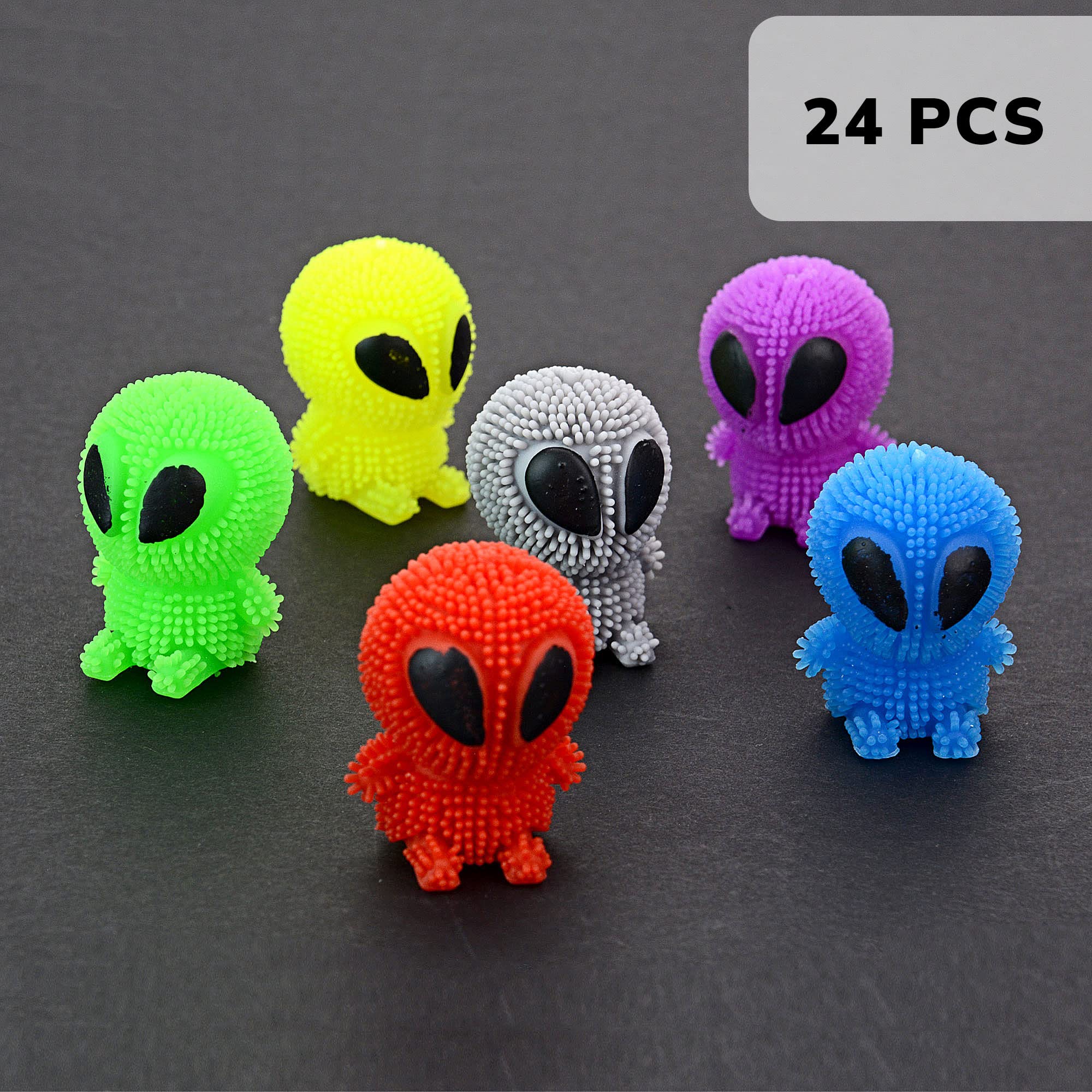 Squishy Puffer Alien Toys – 24 pcs 1.75" Sensory Space Creatures for ...