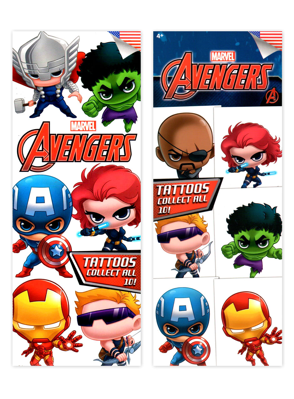 Avengers TeamUp Tattoos - Marvel