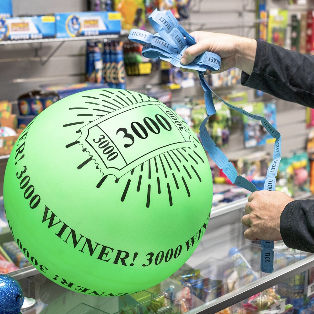 Ticket Prize Balls Arcade Game Barcode Fun Claw Machine Prize ...