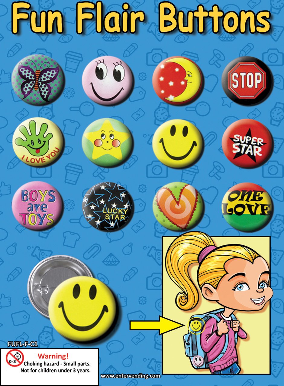 Fun Flair Buttons (display)