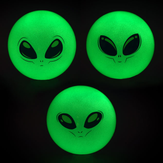 Inflatable Glow in the Dark Alien Balls Set - 100pcs of Galactic Fun ...