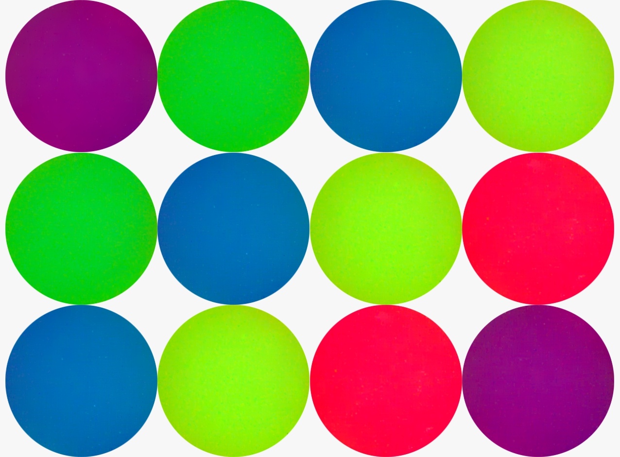 Glowing Bounce Balls 45 mm