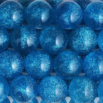 Glitter Hi-Bounce Balls Blue 45 mm