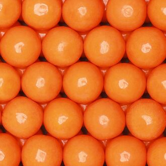 1.7 LB Orange Gumballs 1" – Stand-Up Pouch gumballs in bulk
