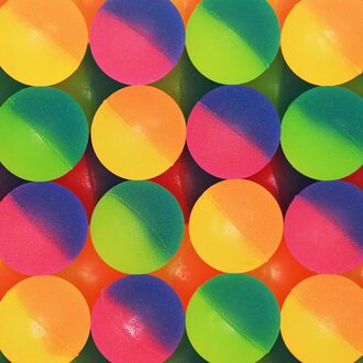 24 pcs Bouncy Balls - 32mm 1.26” ICY Bounce Balls Bulk - Colorful High Bouncing Balls for Party Favors and Party Bag Filler - Vending Machine Toys for Kids