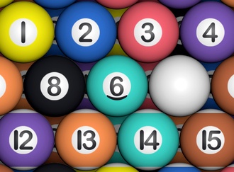 50-Piece High-Bounce Pool Balls Set with Classic Billiard Design