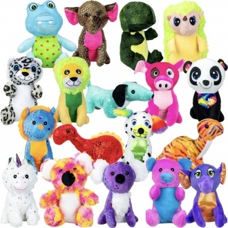 108-Piece Plush Toy Set - Perfect for Parties, Gifts, & Crane Games, Plush Toy Variety for Ultimate Fun and Collectors vending supply