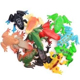 2" Poison Dart Frog 12 Pcs vending supply