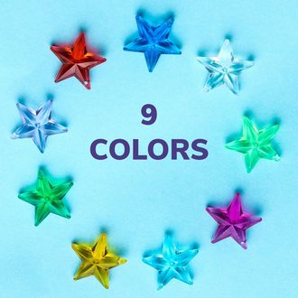 ACRYLIC STARS, ASSORTED COLORS vending supply