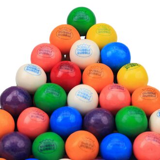 Chewing Bubble Gum for Kids - 1 Inch Large Gumballs - 3 PACKS 3.5 OZ Gum balls - Assorted Flavors Double Bubble Gums gumballs in bulk