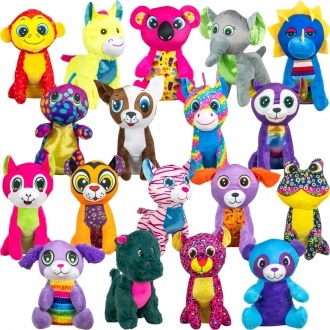 108 Piece Plush Toy Collection: Perfect for Gifts, Party Favors, and Toy Cranes vending supply