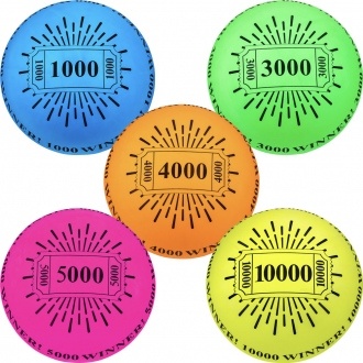 16-inch Prize Balls with Barcode for Crane Game: Win Big with Blacklight-Reactive Souvenir Collection (50 pcs) vending supply