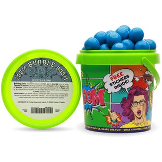 Chewing Bubble Gum Balls – 1 Inch Blue Gumballs Blueberry Flavor – 1.3 LB Baseball Double Bubble Gum - Vending Machine Refill Bulk for Goody Bags & Candy Bar gumballs in bulk