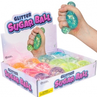 12-Piece Sensory Glitter Ball Set for Stress Relief and Ultimate Squeeze Fun! vending supply