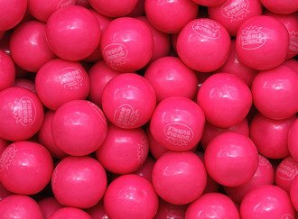 Pink Lemonade Gumballs 25 mm gumballs in bulk