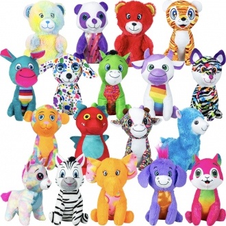 108-Piece Plush Toy Collection for Parties, Gifts, and Prizes vending supply