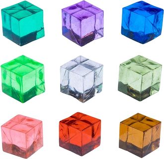 ACRYLIC CUBES, ASSORTED COLORS vending supply