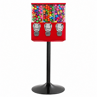 Triple Gumball & Candy Vending Machine with Stand gumball machine